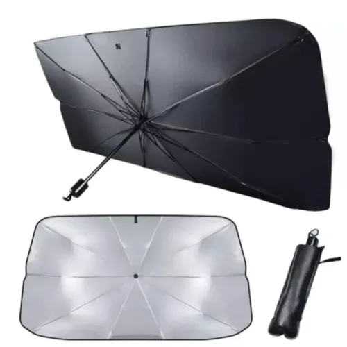Parasolar pliabil pentru parbriz masina tip umbrela 134 x 80 CM