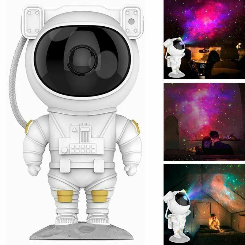 Proiector LED Astronaut cu Stele si Galaxii – Lampa de Noapte cu Telecomanda si Rotatie 360° - imagine 4